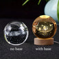 6Cm 3D Crystal Ball Crystal Planet Night Light Laser Engraved Solar System Globe Astronomy Birthday Gift Home Desktop Decoration