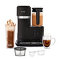 Single Serve Frappe and Iced Coffee Maker with Blender, Black