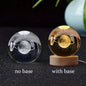 6Cm 3D Crystal Ball Crystal Planet Night Light Laser Engraved Solar System Globe Astronomy Birthday Gift Home Desktop Decoration